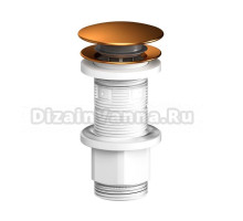 Донный клапан для раковины AM.PM F0700P44 с переливом, розовое золото