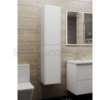 Шкаф-пенал для ванной Veneciana Nera 35 L/R подвесной, матовый белый