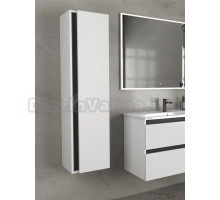 Шкаф-пенал для ванной Veneciana Parino 35 L/R подвесной, матовый белый