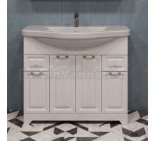 Тумба с раковиной Stella Polar Кармела 105 ольха белая