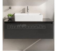Тумба с раковиной VitrA Nuo 100 антрацит глянец