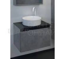 Тумба с раковиной Comforty Эдинбург 60 подвесная, светлый бетон, с раковиной Comforty 9111