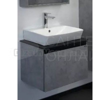 Тумба с раковиной Comforty Эдинбург 60 подвесная, светлый бетон, с раковиной COMFORTY 9055RA-50