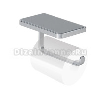 Держатель для туалетной бумаги Splendy Inspiration S IS4063SVCR с полкой, хром