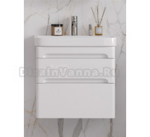 Тумба с раковиной EQUIL Nice 70.2Y подвесная, белый софт