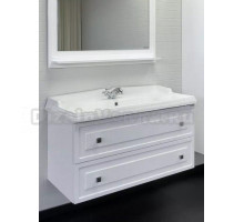 Тумба с раковиной Comforty Феррара 100 подвесная, глянцевая белая, с раковиной Comforty 3310