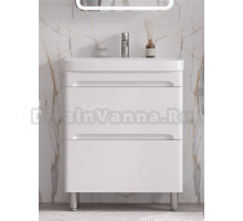 Тумба с раковиной EQUIL Nice 70.2Y напольная, белый софт