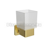 Стакан для ванной Aqueduto Respingo RES0250 настенный, золото, стеклянный