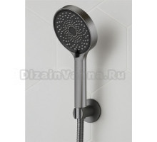 ESKO. Лейка для душа и ванны 3 режима, ручной душ, душевая лейка оружейная сталь, гарантия 3 года
