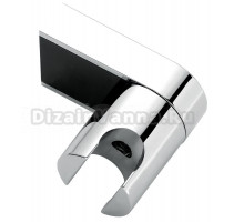 Держатель для душевой лейки на стену и для душа в ванную комнату поворотный хром