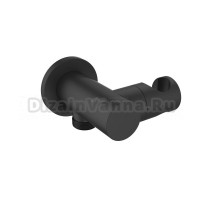 Держатель для душа, черный, держатель для лейки душевой черный, ESKO