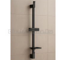 ESKO. Душевая стойка с мыльницей, черная