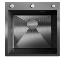 Комплект Ulgran STEEL US 500х500-003 с коландером, вороненая сталь