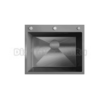 Комплект Ulgran STEEL US 600х500-002 с коландером, черная брашированная сталь