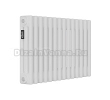 Радиатор стальной трубчатый Kohr Heim SRC01-3037/14 3 трубы, 14 секций, боковое проходное подключение, белый