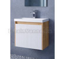 Тумба под раковину без столешницы Corozo Блисс 60 подвеная, дуб крафт