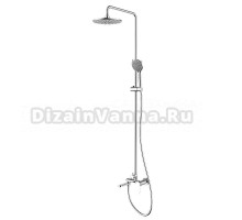 Душевая стойка AZARIO Florida Round AZ-WSA654233C хром