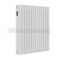 Радиатор стальной трубчатый Kohr Heim SRC01-3057/14 3 трубы, 14 секций, боковое проходное подключение, белый