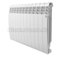 Радиатор алюминиевый секционный Royal Thermo Biliner A 500 12 секций, боковое проходное подключение, белый