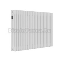 Радиатор стальной трубчатый Kohr Heim SRC01-3057/24 3 трубы, 24 секции, боковое проходное подключение, белый