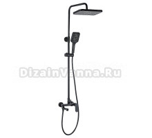 Душевая стойка AZARIO Arizona  Square AZ-20BS черный