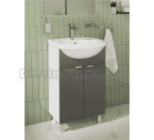 Тумба с раковиной DIWO Дмитров 60 напольная, графит
