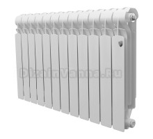 Радиатор алюминиевый секционный Royal Thermo Indigo A 500 12 секций, боковое проходное подключение, белый