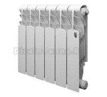Радиатор алюминиевый секционный Royal Thermo Revolution A 350 6 секций, боковое проходное подключение, белый