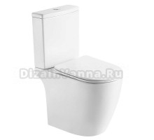 Унитаз-компакт напольный AZARIO Leo AZ-1253CT с микролифтом, безободковый