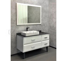 Мебель для ванной комнаты Comforty Империя 120 напольная, глянцевая белая, с раковиной Comforty 78189