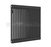 Радиатор стальной трубчатый Kohr Heim SRC01-2057/18DB 2 трубы, 18 секций, боковое проходное подключение, черный
