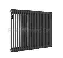 Радиатор стальной трубчатый Kohr Heim SRC01-2057/24DB 2 трубы, 24 секции, боковое проходное подключение, черный