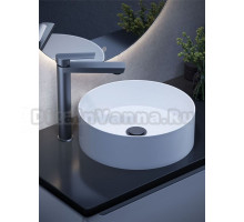 ESKO. Смеситель для раковины высокий, кран в ванную, 10 лет гарантии, цвет оружейная сталь