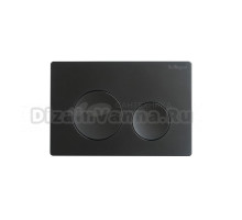Кнопка смыва для унитаза BelBagno BB-03C-NERO.M пластик, цвет матовый черный