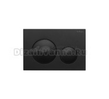Кнопка смыва для унитаза BelBagno BB-17C-NERO.M пластик, цвет матовый черный