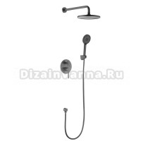 VODA. Душевая система скрытого монтажа, нержавеющая сталь, лейка и шланг в комплекте, гарантия 7 лет, VSLGM Set_3in1