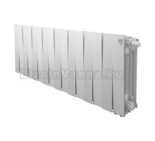 Радиатор биметаллический секционный Royal Thermo PianoForte 300 VR80 16 секций, дизайнерский, нижнее правое подключение, белый