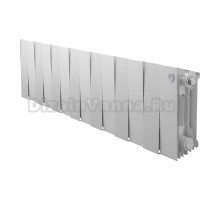 Радиатор биметаллический секционный Royal Thermo PianoForte 200 14 секций, дизайнерский, боковое проходное подключение, белый