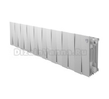 Радиатор биметаллический секционный Royal Thermo PianoForte 200 18 секций, дизайнерский, боковое проходное подключение, белый