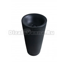 Раковина напольная GID Autonomo Nb130bg черный графит, круглая, фаянс