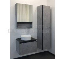 Мебель для ванной комнаты Comforty Эдинбург 60 подвесная, светлый бетон, с раковиной Comforty 9111