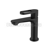 VODA. Смеситель для раковины, черный, кран на умывальник черный матовый, смеситель латунный