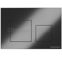 Кнопка смыва для унитаза Ceramicanova CN12-002GG пластик, цвет вороненая сталь