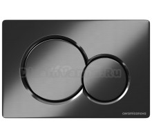 Кнопка смыва для унитаза Ceramicanova CN12-003GG пластик, цвет вороненая сталь