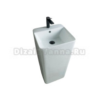 Раковина напольная GID Autonomo Nb148 глянцевая белая, квадратная, фаянс