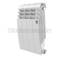 Радиатор биметаллический секционный Royal Thermo BiLiner B 350 4 секции, боковое проходное подключение, белый