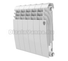 Радиатор биметаллический секционный Royal Thermo BiLiner B 350 6 секций, боковое проходное подключение, белый