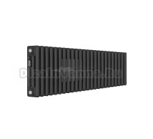 Радиатор стальной трубчатый Kohr Heim SRC01-3030/24DB 3 трубы, 24 секции, боковое проходное подключение, черный