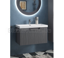 Тумба с раковиной EQUIL Mirage 80.1Y графит софт