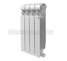 Радиатор биметаллический секционный Royal Thermo Indigo B 500 4 секции, боковое проходное подключение, белый